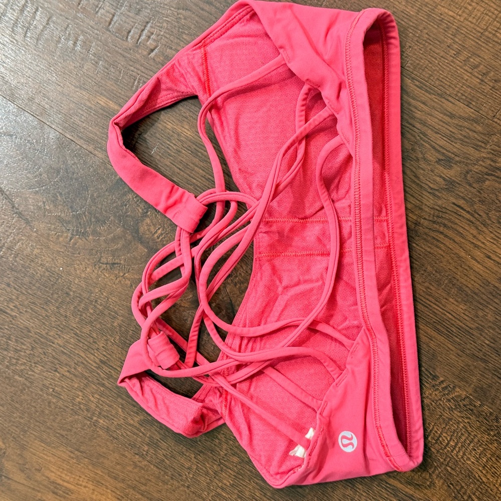lululemon athletica Bright Pink Strappy bra